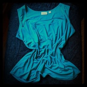 Avenue 22/24 sleeveless teal blouse Plus Size